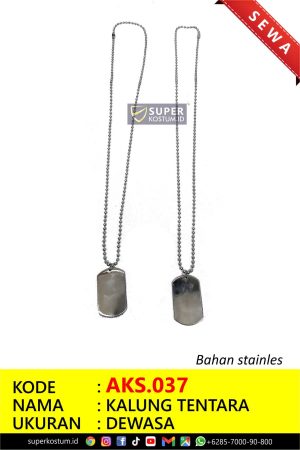 AKS.037 Kalung Tentara - Stok: 5
