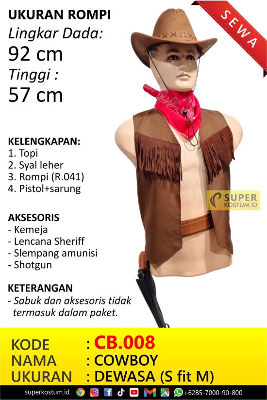 CB.008 Cowboy - Stok: 15